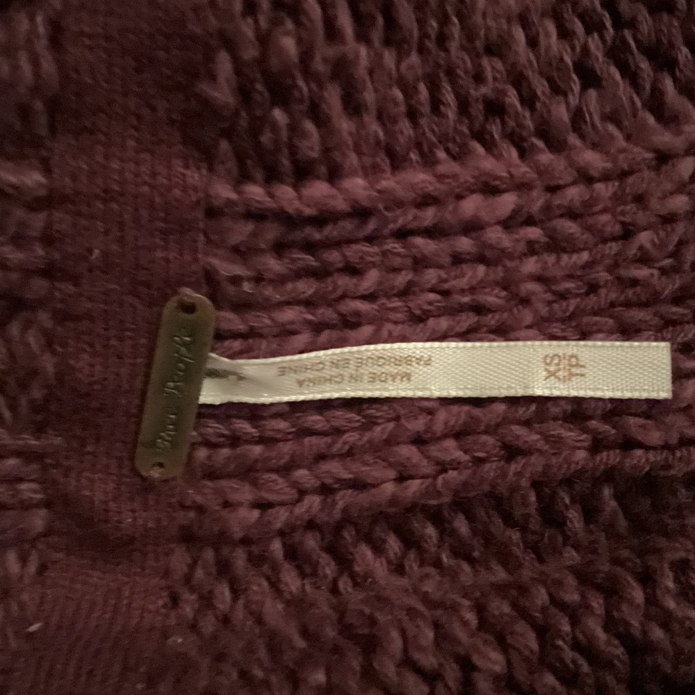 Free people cardigan purple button down sweater xsmall see measurements